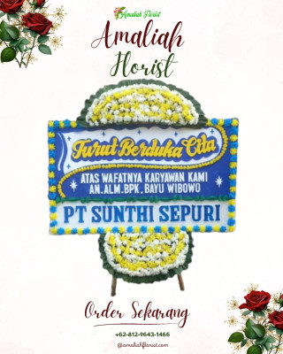 Papan Bunga Duka di Kembangan Utara