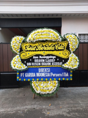 Papan Bunga Duka di Kembangan Utara