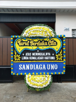 Papan Bunga Duka di Kembangan Utara